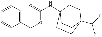 Carbamic acid, N-[4-(difluoromethyl)bicyclo[2.2.2]oct-1-yl]-, phenylmethyl ester Structure