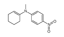 N-(p-nitrophenyl)-N-methylcyclohex-1-en-1-amine结构式