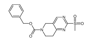 Benzyl 2-(methylsulfonyl)-7,8-dihydropyrido[4,3-d]pyrimidine-6(5H)-carboxylate structure