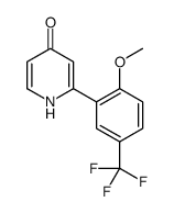 2-[2-methoxy-5-(trifluoromethyl)phenyl]-1H-pyridin-4-one Structure