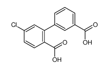 2-(3-carboxyphenyl)-4-chlorobenzoic acid Structure