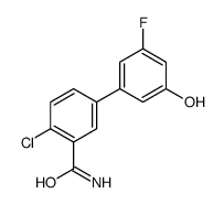 2-chloro-5-(3-fluoro-5-hydroxyphenyl)benzamide结构式