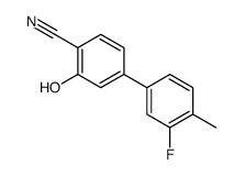 4-(3-fluoro-4-methylphenyl)-2-hydroxybenzonitrile结构式