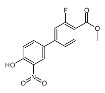 methyl 2-fluoro-4-(4-hydroxy-3-nitrophenyl)benzoate结构式