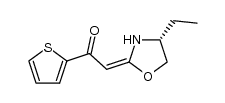 (R)-(-)-(E)-2-[(2-thiophenecarbonyl)methylene]-4-ethyl-2-oxazolidine结构式