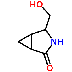 3-Azabicyclo[3.1.0]hexan-2-one, 4-(hydroxymethyl)- Structure