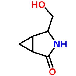 3-Azabicyclo[3.1.0]hexan-2-one, 4-(hydroxymethyl)- structure