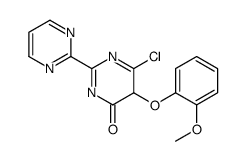 6-氯-5-(O-甲氧基 苯氧基)-2-(2-嘧啶)-4-(5H)-嘧啶酮结构式