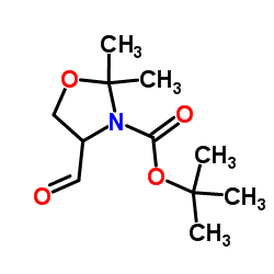 TERT-BUTYL 4-FORMYL-2,2-DIMETHYLOXAZOLIDINE-3-CARBOXYLATE structure