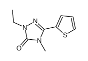 2-ethyl-4-methyl-5-thiophen-2-yl-1,2,4-triazol-3-one结构式