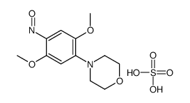 4-(2,5-dimethoxy-4-nitrosophenyl)morpholin-4-ium,hydrogen sulfate Structure