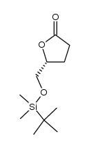 (R)-5-O-(tert-butyldimethylsilyl)dihydro-5-(hydroxymethyl)-2(3H)-furanone结构式