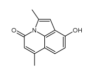 9-hydroxy-2,6-dimethyl-4H-pyrrolo[3,2,1-ij]quinolin-4-one结构式