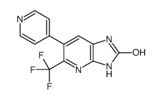 6-pyridin-4-yl-5-(trifluoromethyl)-1,3-dihydroimidazo[4,5-b]pyridin-2-one结构式