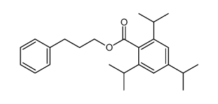 3-phenylpropyl 2,4,6-triisopropylbenzoate结构式