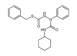 S-benzyl 2-(cyclohexylcarbamoyl)-2-phenylhydrazine-1-carbothioate Structure