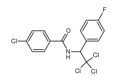 4-chloro-N-(2,2,2-trichloro-1-(4-fluorophenyl)ethyl)benzamide Structure