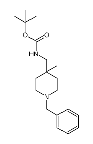 ((1-苄基-4-甲基哌啶-4-基)甲基) 氨基甲酸叔丁酯图片