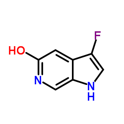 3-Fluoro-1,6-dihydro-5H-pyrrolo[2,3-c]pyridin-5-one结构式