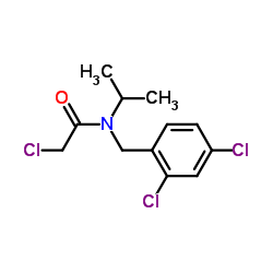 2-Chloro-N-(2,4-dichlorobenzyl)-N-isopropylacetamide结构式