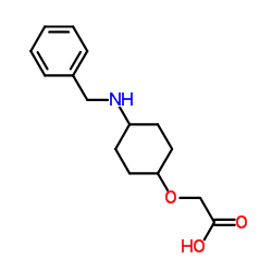 {[4-(Benzylamino)cyclohexyl]oxy}acetic acid Structure