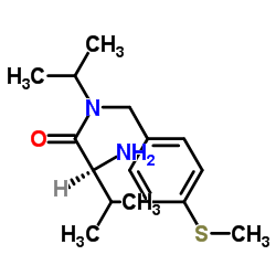 N-Isopropyl-N-[4-(methylsulfanyl)benzyl]-L-valinamide结构式