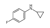 Benzenamine, N-cyclopropyl-4-fluoro- (9CI) structure
