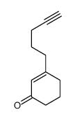 3-pent-4-ynylcyclohex-2-en-1-one结构式