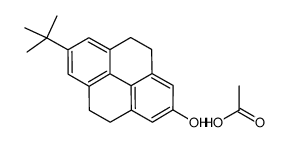 acetic acid,7-tert-butyl-4,5,9,10-tetrahydropyren-2-ol结构式