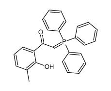 (1-(2-hydroxy-3-methylbenzoyl)methylene)triphenylphosphorane Structure