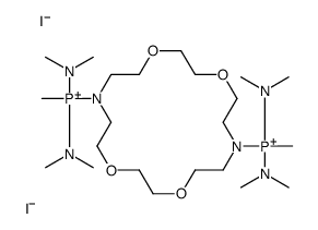 [16-(bis(dimethylamino)-methyl-phosphaniumyl)-1,4,10,13-tetraoxa-7,16- diazacyclooctadec-7-yl]-bis(dimethylamino)-methyl-phosphanium diiodide picture
