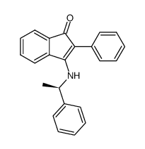 (R)-2-Phenyl-3-<(1-phenylethyl)amino>-2-inden-1-on结构式
