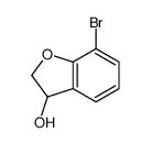 7-溴-2,3-二氢苯并呋喃-3-醇结构式