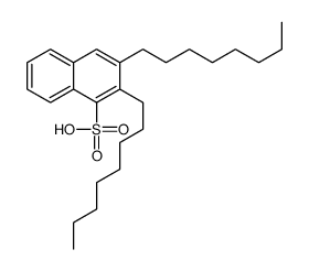 2,3-dioctylnaphthalene-1-sulfonic acid结构式