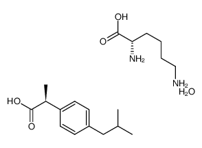 (2S)-2-[4-(2-methylpropyl)phenyl]propanoic acid结构式