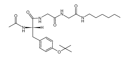 Ac-Tyr(t-Bu)-Gly-Gly-NH-Hex结构式