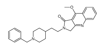 2-[2-(1-benzylpiperidin-4-yl)ethyl]-9-methoxy-3H-pyrrolo[3,4-b]quinolin-1-one结构式