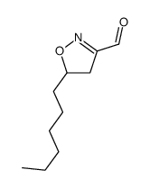 5-hexyl-4,5-dihydro-1,2-oxazole-3-carbaldehyde Structure