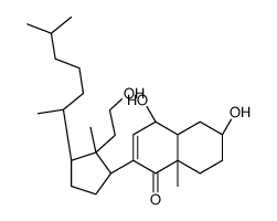 9,11-seco-3,6,11-trihydroxycholest-7-en-9-one结构式