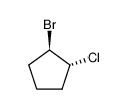 trans-1-Brom-2-chlor-cyclopentan Structure