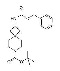 叔-丁基 2-(((苄氧基)羰基)氨基)-7-氮杂螺[3.5]壬烷-7-甲酸基酯结构式