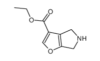 ethyl 5,6-dihydro-4H-furo[2,3-c]pyrrole-3-carboxylate hydrochloride结构式
