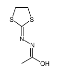 2-acetoylhydrazono-1,3-dithiolane Structure