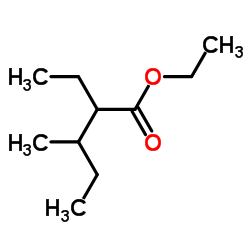 Ethyl 2-ethyl-3-methylpentanoate structure