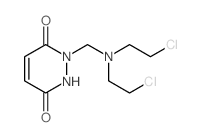 3,6-Pyridazinedione,1-[[bis(2-chloroethyl)amino]methyl]-1,2-dihydro- Structure