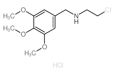 Benzenemethanamine,N-(2-chloroethyl)-3,4,5-trimethoxy-, hydrochloride (1:1) structure