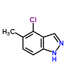 4-Chloro-5-methyl-1H-indazole结构式