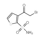 3-(2-溴乙酰基)噻吩-2-磺酰胺结构式
