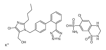 Losartan-hydrochlorothiazide mixture结构式