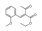 2-(2-Methoxybenzylidene)-3-oxobutyric acid ethyl ester Structure